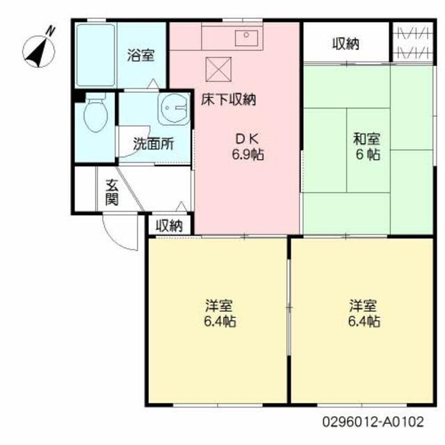 ディアス金丸　Ａ棟の間取り