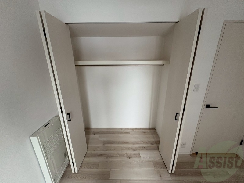 収納　洋室にはクローゼットがあるのですっきり片付きそうです。