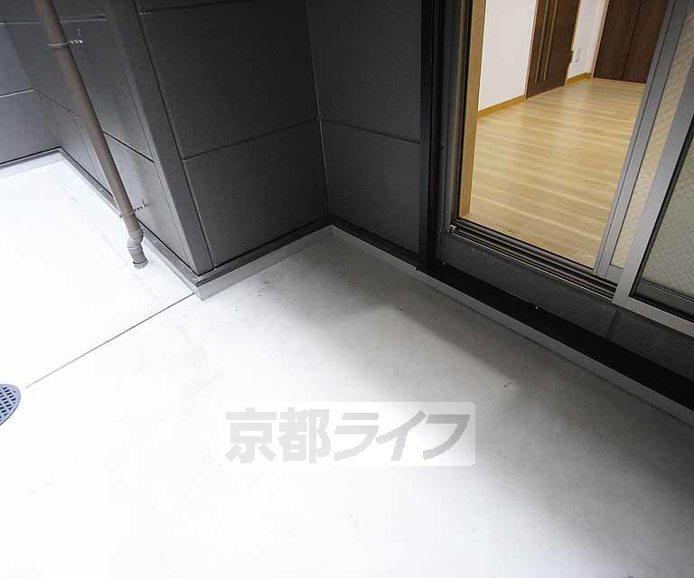 バルコニー　１階は大きなテラスがあります。