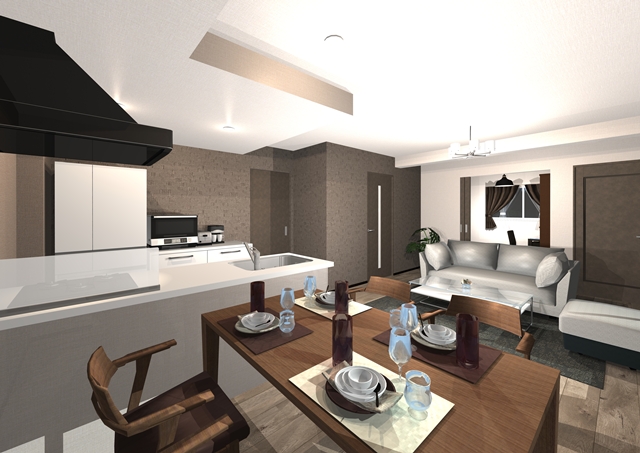 居室・リビング　※パース画像です