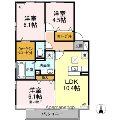 アルシオネ Bの間取り写真