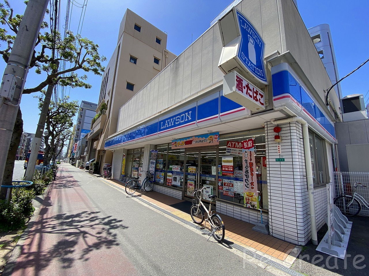 コンビニ　ローソン東小橋二丁目店（コンビニ）まで245m