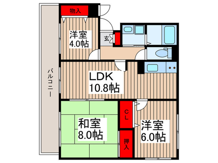 グランコート草加の間取り写真