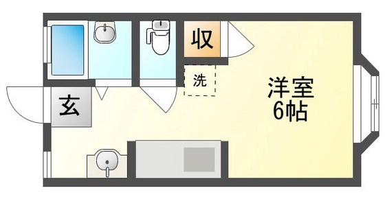 スタジオミノの間取り写真