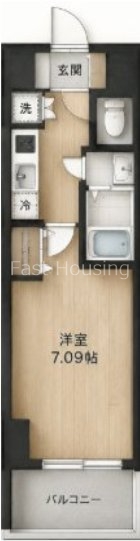 ＪＲ中央線 中野駅 徒歩4分 11階建 築15年の間取り写真