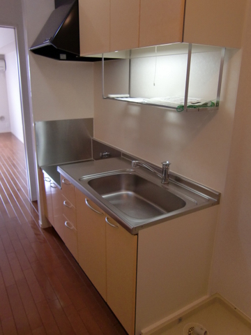 キッチン　ガス２口設置可能な広めのキッチン