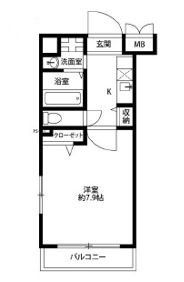 アンプルールフェールWadaの間取り写真