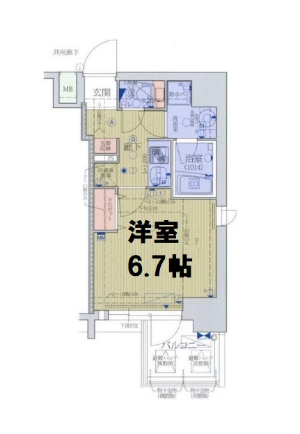 ファーストレジデンス天満橋の間取り写真
