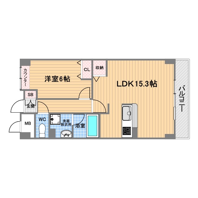 MINT甲子園三番町の間取り写真