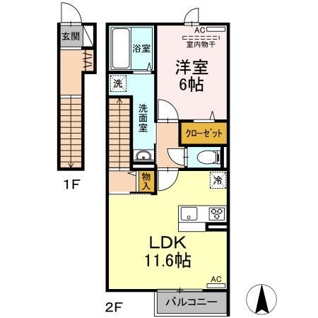 D-room沖IIの間取り写真