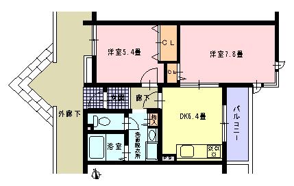 葛飾区東金町のマンションの間取り