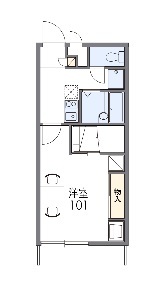 レオパレスエスペランサ２００２の間取り