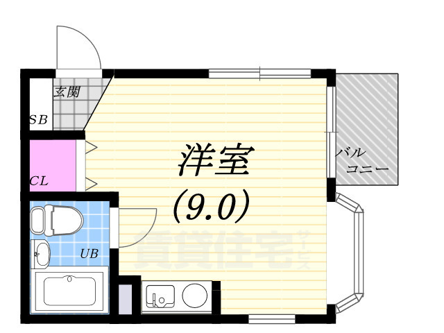 西宮市平松町のアパートの間取り