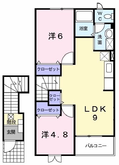 サンフラワー・ヒルズＤの間取り