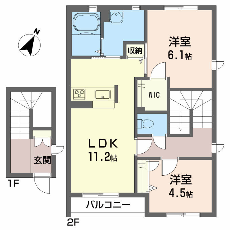 シャーメゾン小泉 A棟の間取り