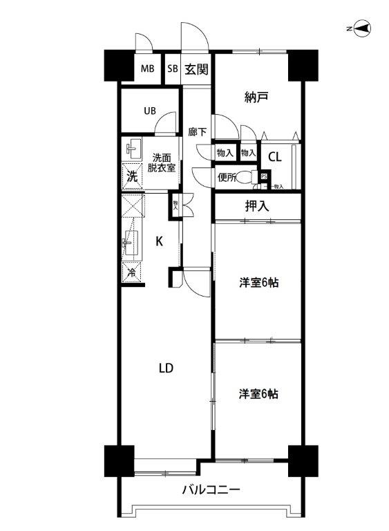 ロイヤルヒルズ東仙台の間取り