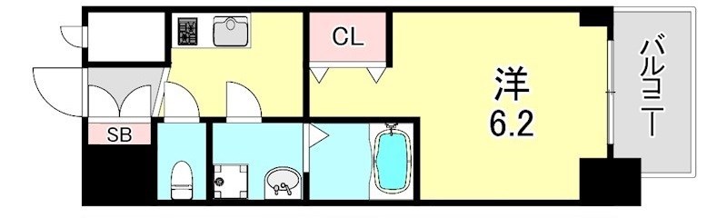 【エスリード神戸グランドールの間取り】