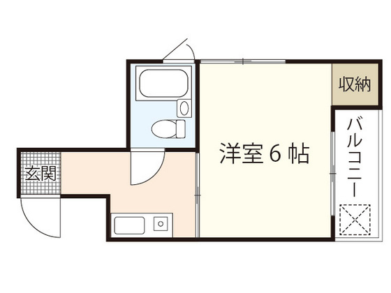 広島市中区白島中町のマンションの間取り