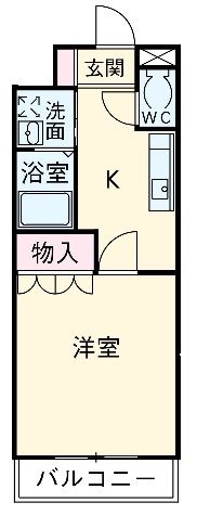 愛知県豊田市豊栄町５（アパート）の賃貸物件の間取り