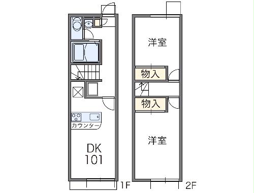 レオパレスフィールズＳＴＡＹの間取り