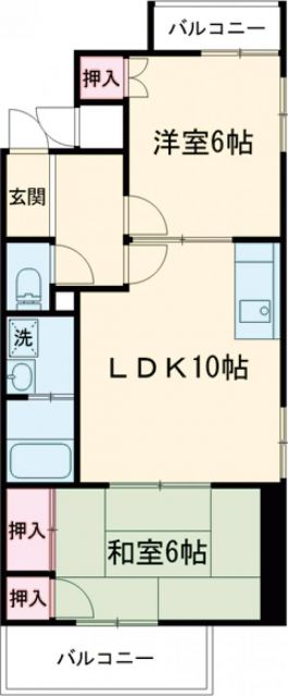 京都市南区久世中久世町４丁目のマンションの間取り