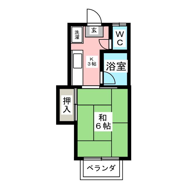 サンハイツＫ２１の間取り