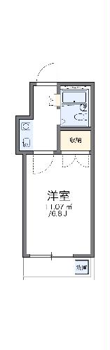 レオパレス姫路の間取り