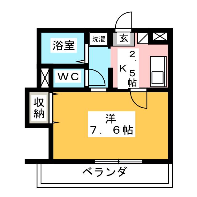 セレニール黒笹の間取り