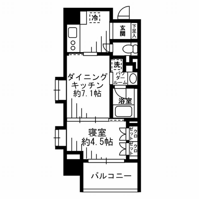 レジディア池尻大橋の間取り