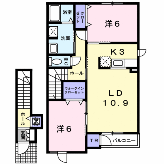 パールオブエビスＢの間取り