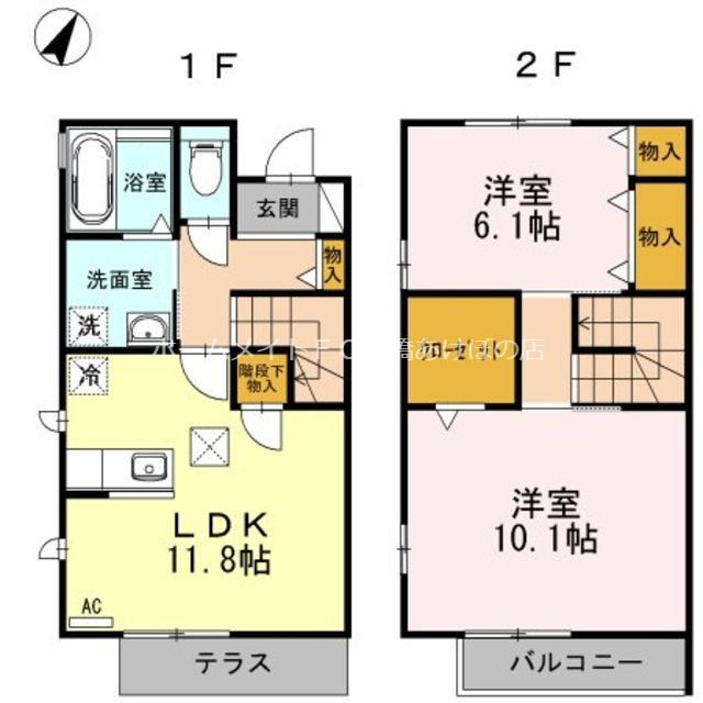 エクレール牟呂の間取り