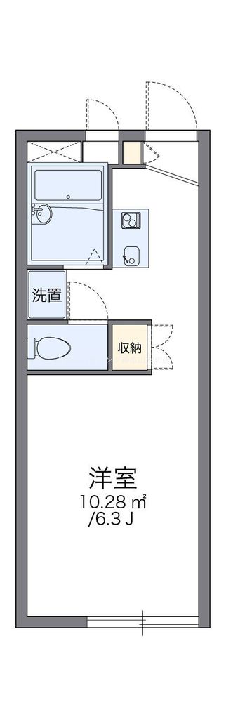 大和市中央林間西のアパートの間取り