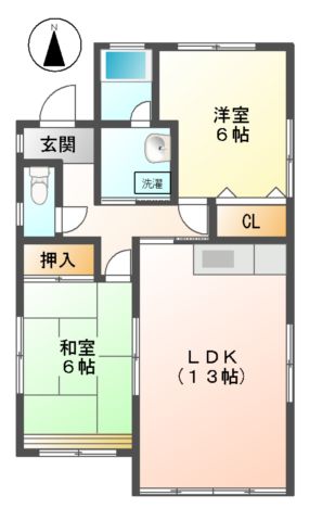 ハイツセピアＢ棟の間取り