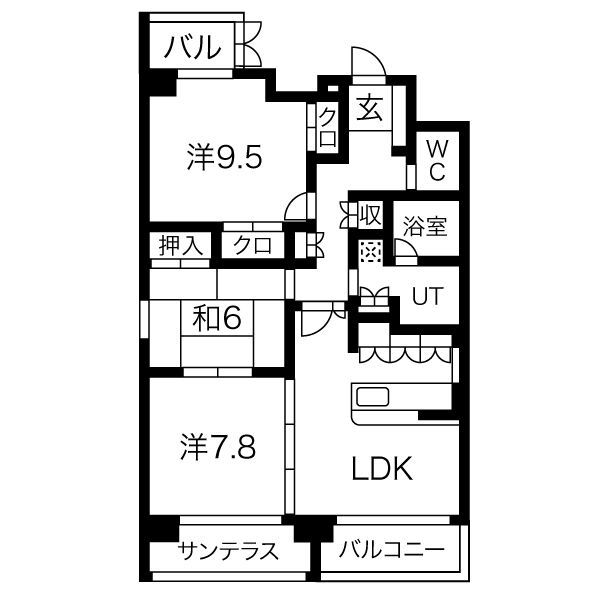 アクシス参番館の間取り