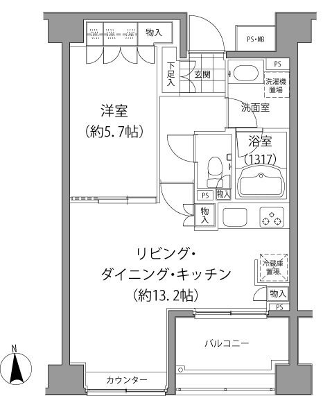 エーデル練馬の間取り