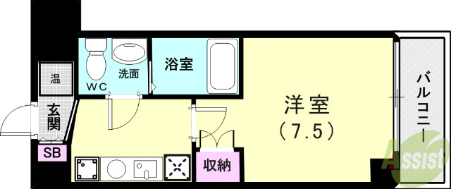 アロハマリーナの間取り