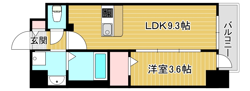 【ファステート難波グランプリの間取り】