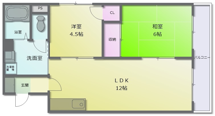 長井マンションの間取り