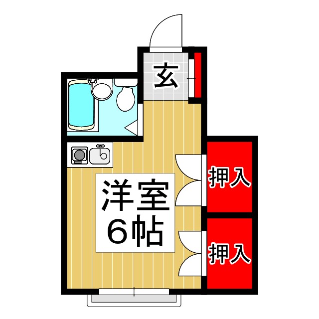 蕨市南町のマンションの間取り