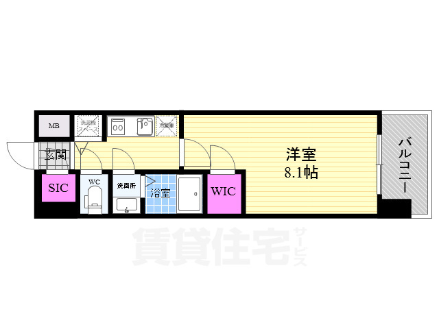 エスリード京都梅小路の間取り