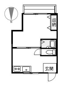 岩出市西野のアパートの間取り