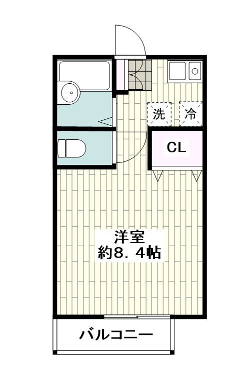 横須賀市船越町のアパートの間取り