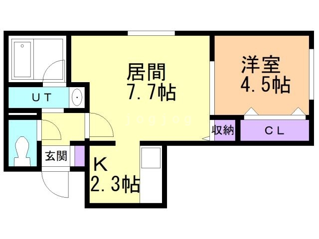 【札幌市北区麻生町のマンションの間取り】