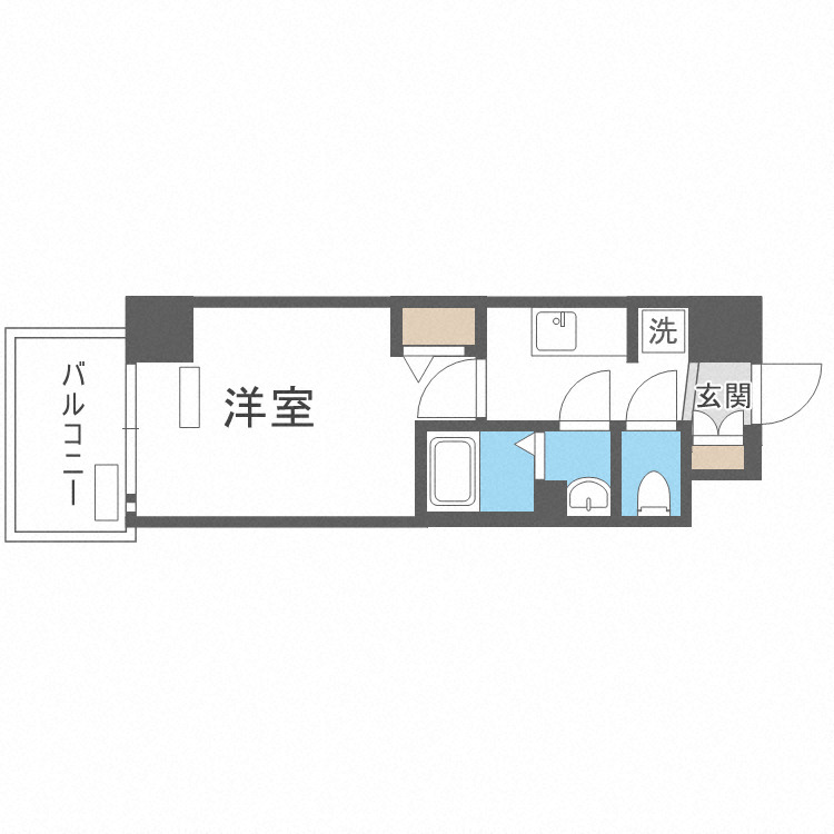 プレサンスOSAKADOMECITYクロスティの間取り