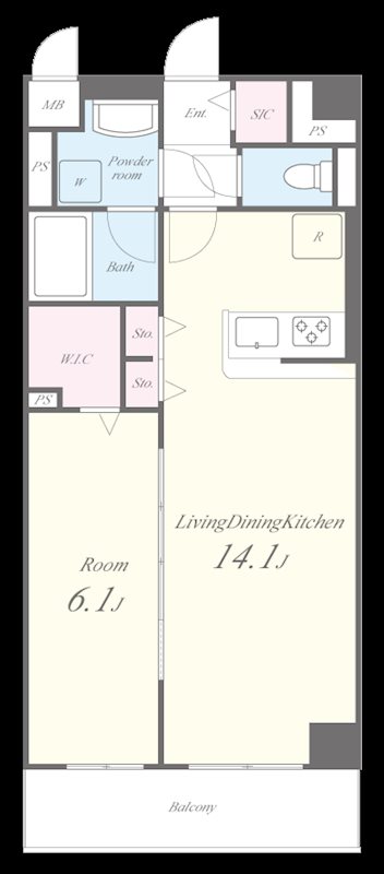 （仮称）加納様マンションの間取り