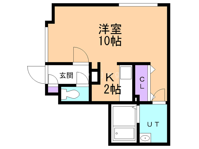 札幌市豊平区平岸三条のアパートの間取り