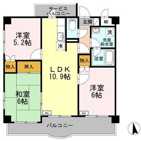 コンフォートの間取り