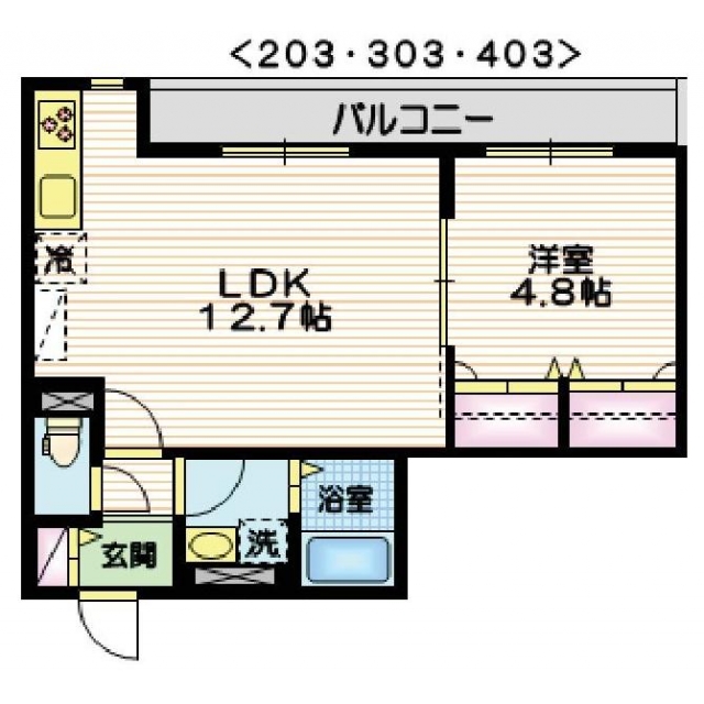 ブラウレーヘン桜新町の間取り