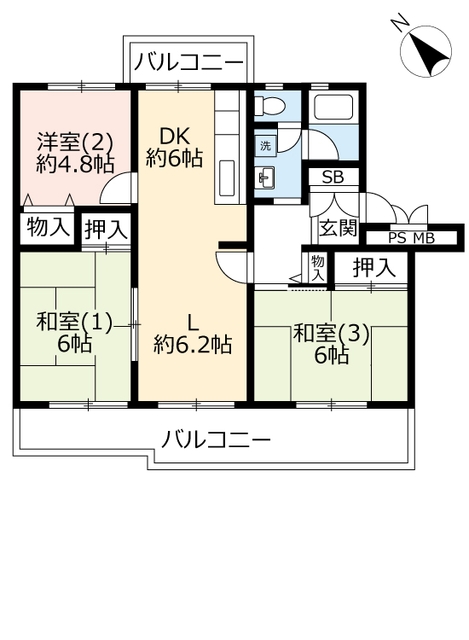 ＵＲ千葉ニュータウン原山の間取り