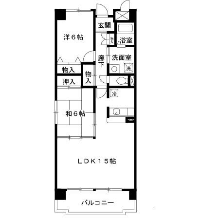 草津市青地町のマンションの間取り